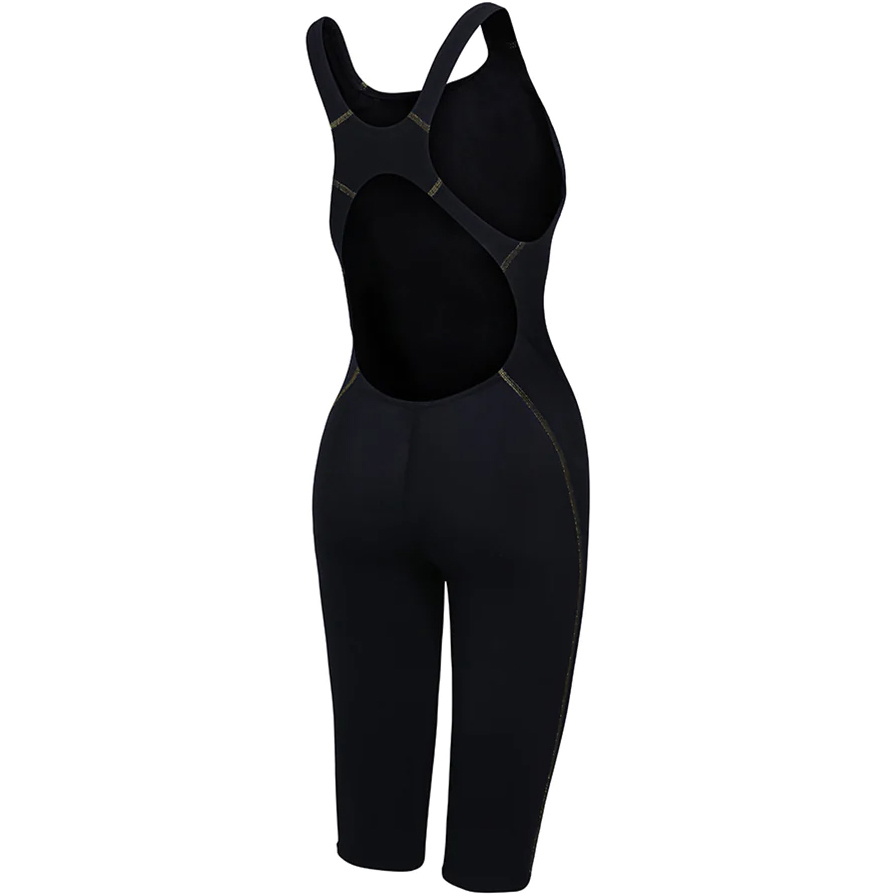 2026 Zone3 Da Donna Performance Speed Zipfree Smanicato Shorty Swim Kneeskin SW18WFKX101 - Black / Gold